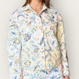 Blank NYC Multicolor Paisley cotton Jean Jacket‎